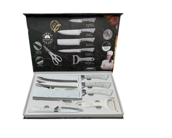 Juego cuchillo 6 pza B-N